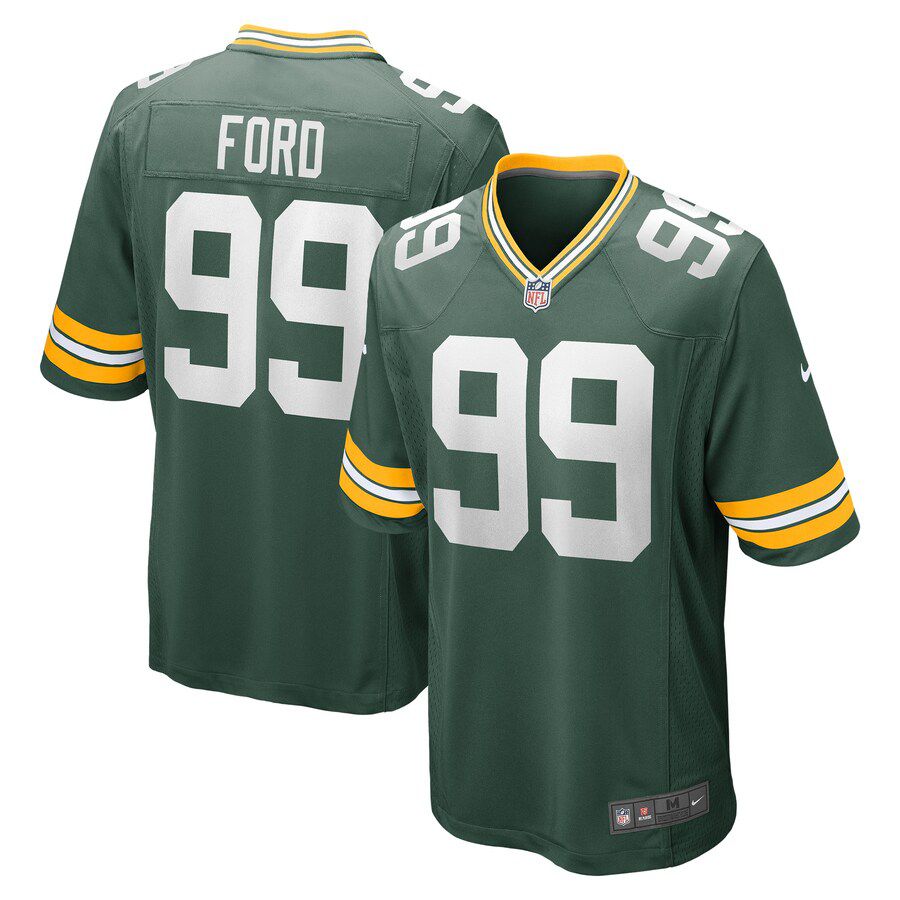 Men Green Bay Packers #99 Jonathan Ford Nike Green Game Player NFL Jersey